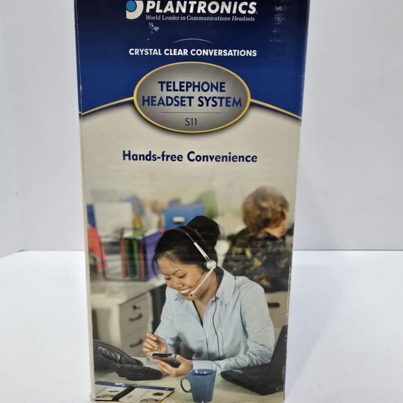 Plantronics S11 Office Telephone Wired‎ Headset System Hands Free - Picture 2 of 6